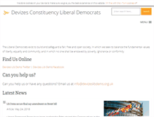 Tablet Screenshot of devizeslibdems.org.uk